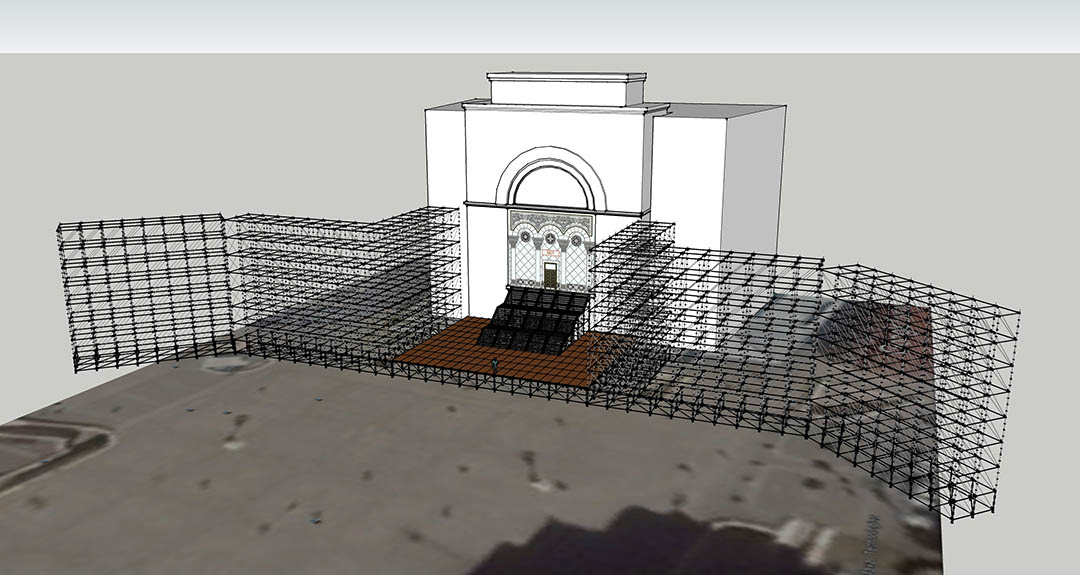 Randare 3D, concept producție tehnică Piața Victoriei și Palatul Culturii, Daniel Klinger